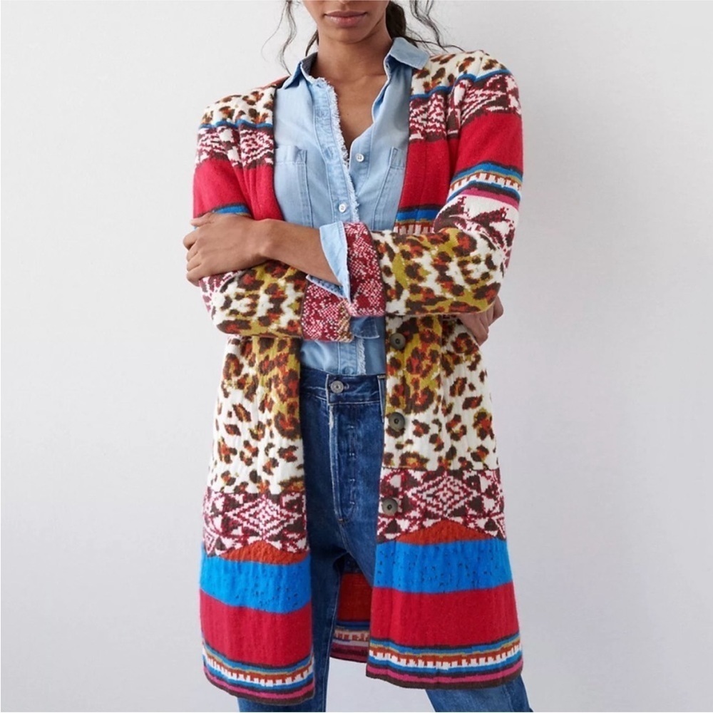 Anthropologie Aldomartins Mariana Cardigan Sweater‎ Duster Sz Small NWT $228